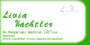 livia wachtler business card